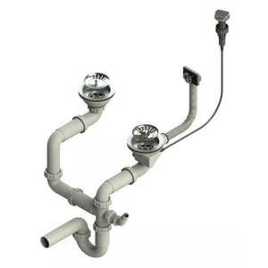 Siphon double bac - Automatique - Chrome