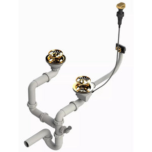 Siphon double bac - Automatique - Doré