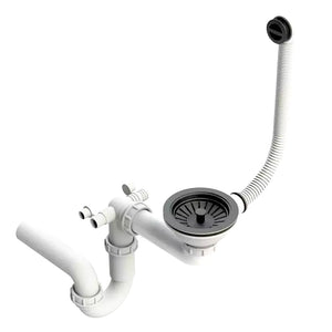 Siphon simple cuve - Manuel - Noir